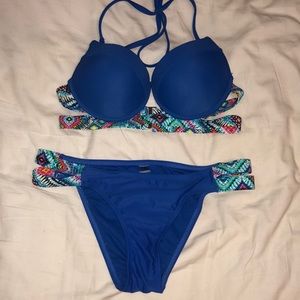BLUE MULTICOLOR BIKINI